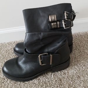 Black Leather Boots